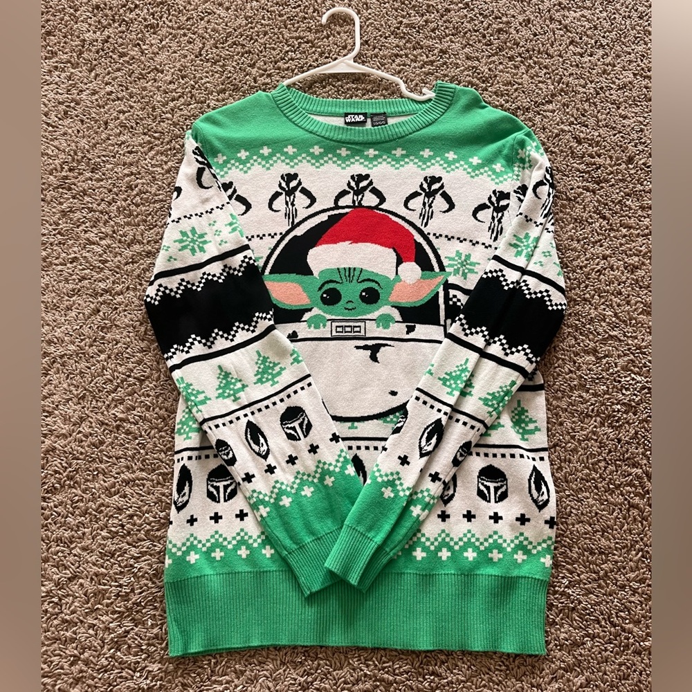 Baby Yoda Christmas sweater